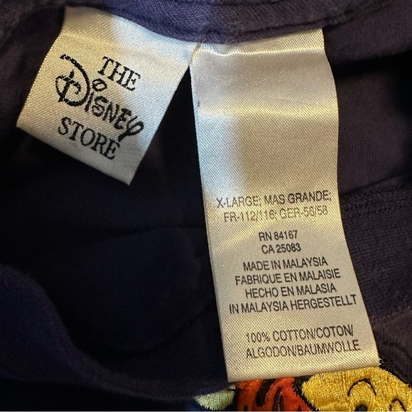 Vtg 90s Disney Store Tigger Winnie The Pooh T-Shirt Embroidered Applique - Picture 2 of 6